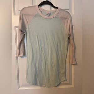 LuLaRoe Randy Baseball Raglan Tee - Size S